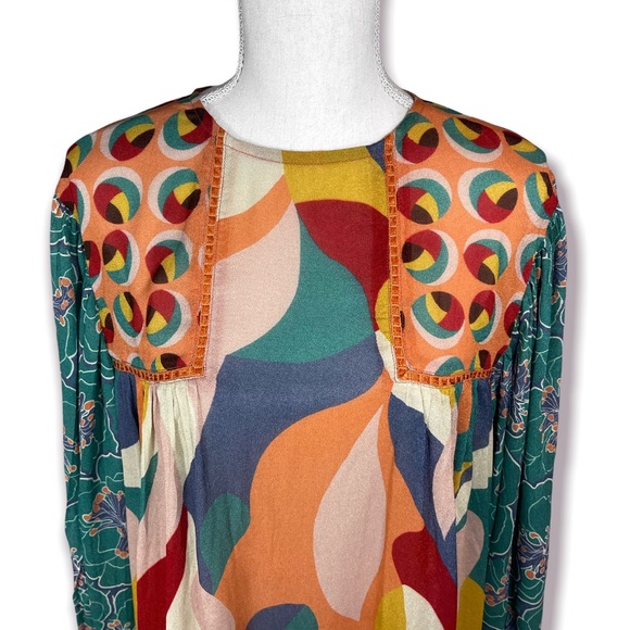 ♦️SOLD♦️Anthropologie Bl-nk Miranda Peasant Blouse, Medium NWT - Picture 8 of 14
